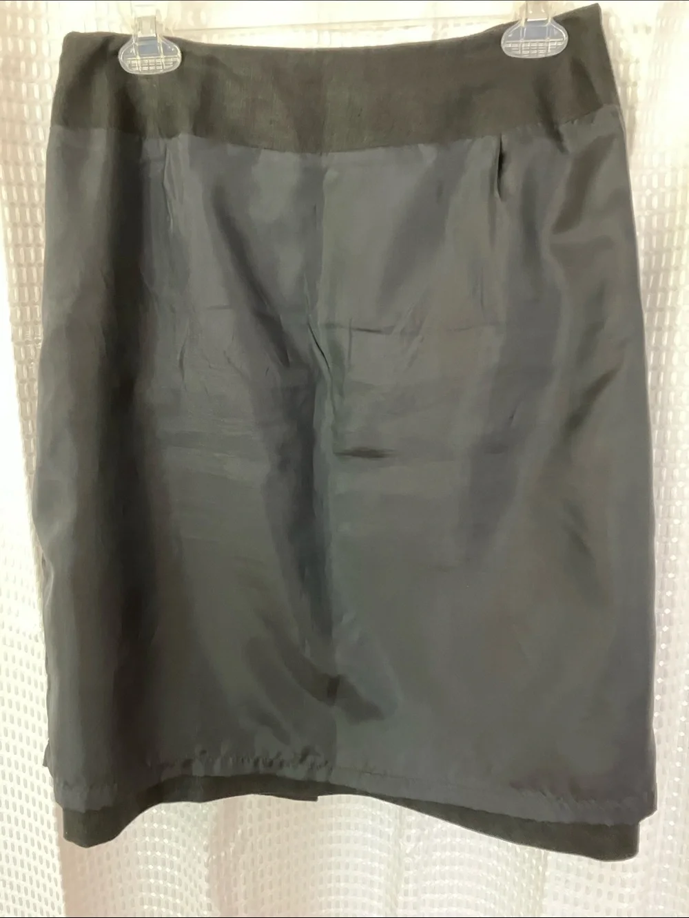 Vintage Bill Blass Blassport Black Linen Pencil Skirt Fits 8/10